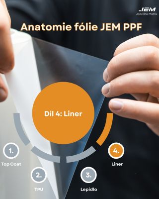 Anatomie fólie JEM PPF Díl 4: Ochranný liner pro čistou práci Proč je liner důležitý při instalaci auto fólií? Tato...