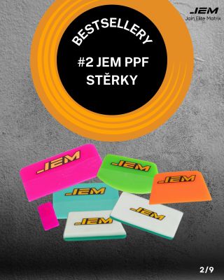 #2 JEM PPF stěrky: Nástroje profesionálů Dokonalá aplikace začíná správnými nástroji. Naše JEM PPF stěrky jsou navrženy...