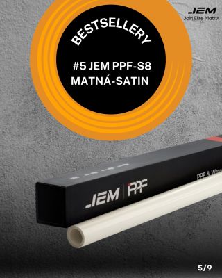 #5 JEM PPF-S8 Matná-Satin Hledáte něco extra? JEM PPF-S8 Matná-Satin kombinuje maximální ochranu s luxusním saténovým...